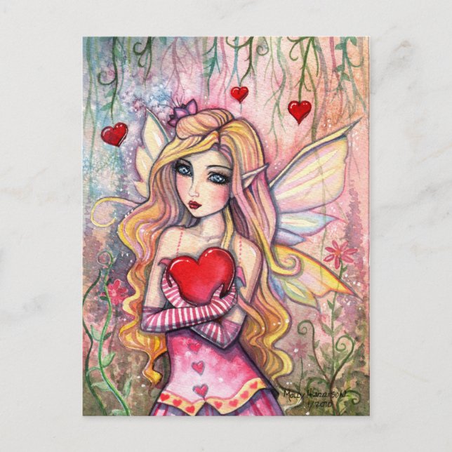 Valentine Fairy Postcard by Molly Harrison (Front)