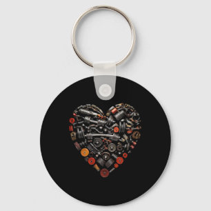 Valentine Fitness Weights And Gym Workout Heart Gr Key Ring