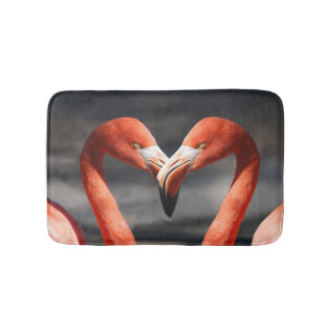 Valentine Flamingo Bath Mat