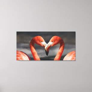 Valentine Flamingo Canvas Print