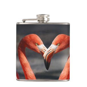 Valentine Flamingo Hip Flask