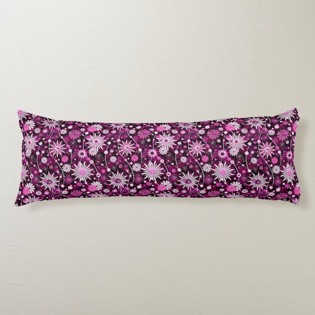 Valentine Floral Pattern Body Cushion (Front)