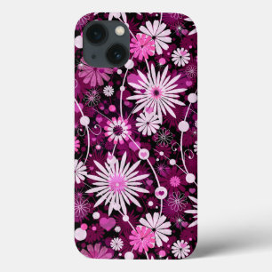 Valentine Floral Pattern iPhone 13 Case
