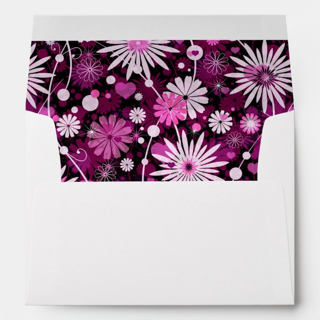 Valentine Floral Pattern Envelopes (Back (Bottom))