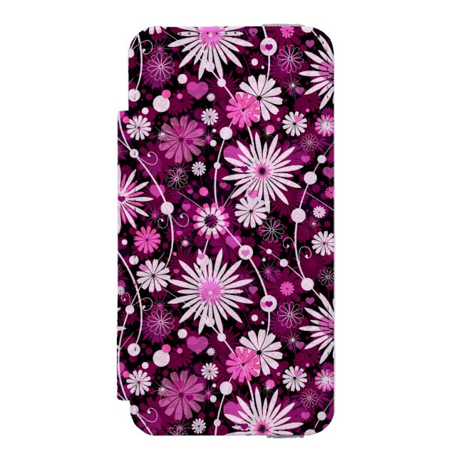 Valentine Floral Pattern Incipio iPhone Wallet Case (Folio Front)