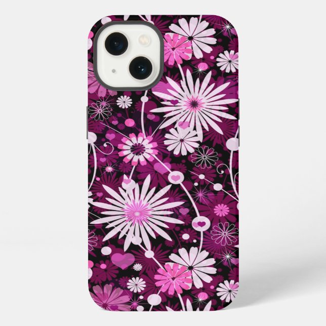 Valentine Floral Pattern iPhone Case (Back)