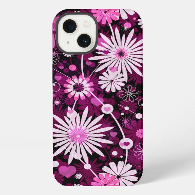 Valentine Floral Pattern iPhone Case (Back)