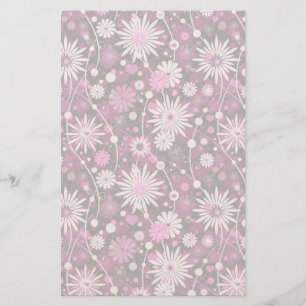 Valentine Floral Pattern Stationery