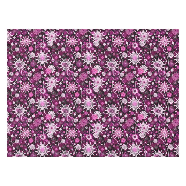 Valentine Floral Pattern Tablecloth (Front (Horizontal))