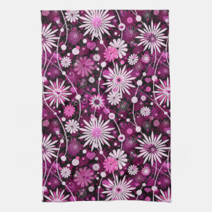 Valentine Floral Pattern Tea Towel