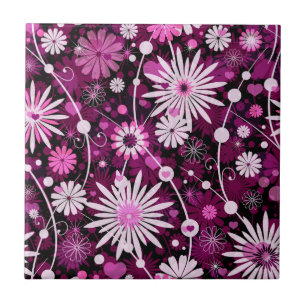 Valentine Floral Pattern Tile