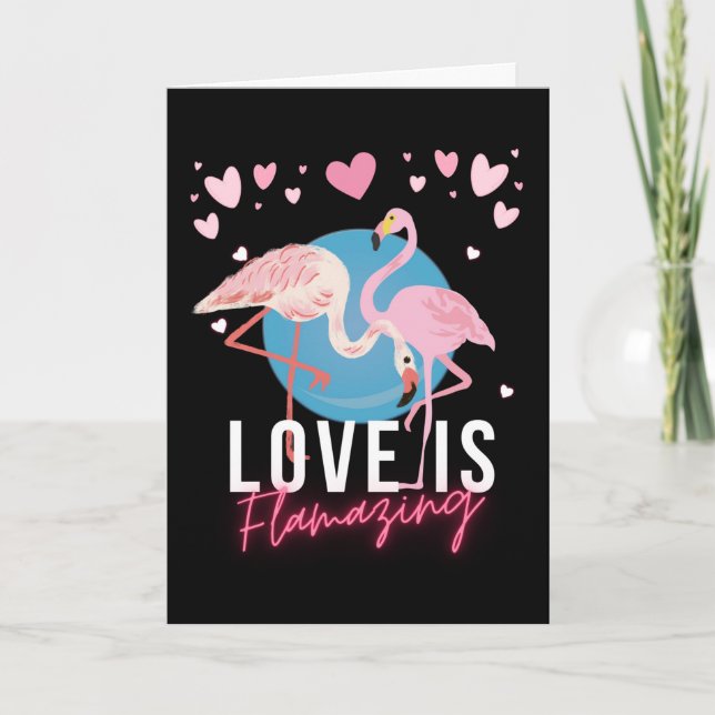 Valentine for Husband Love is Flamazing Card (Front)