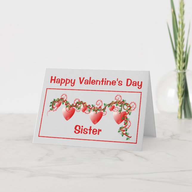 Valentine for Sister Card (Front)