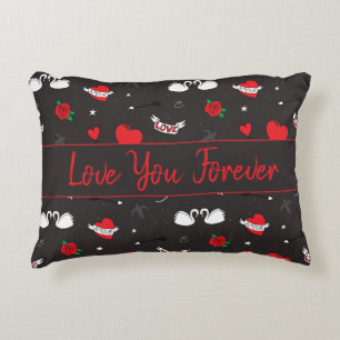 Valentine Forever Love Romantic Decorative Cushion