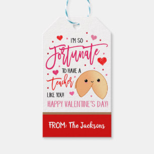 Valentine Fortune Cookie Gift Tag