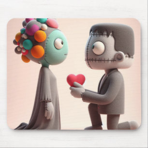 Valentine Frankenstein Mouse Mat