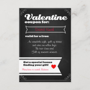 Valentine free coupon invitation