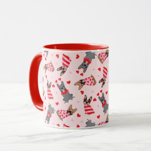 Valentine French Bulldogs Mug