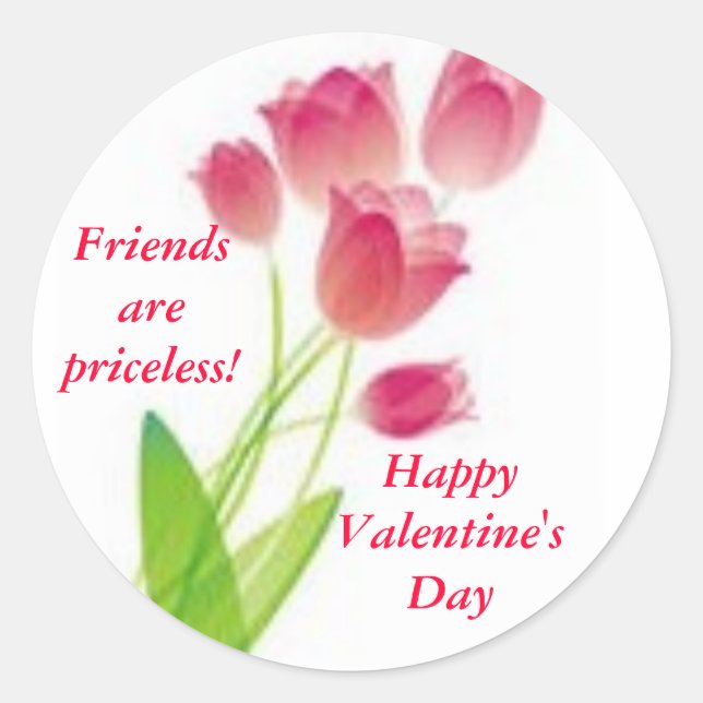 "Valentine Friends" Stickers (Front)