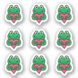 Valentine Frog love