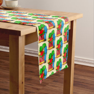 VALENTINE FROGGY STYLE LOVE     SHORT TABLE RUNNER