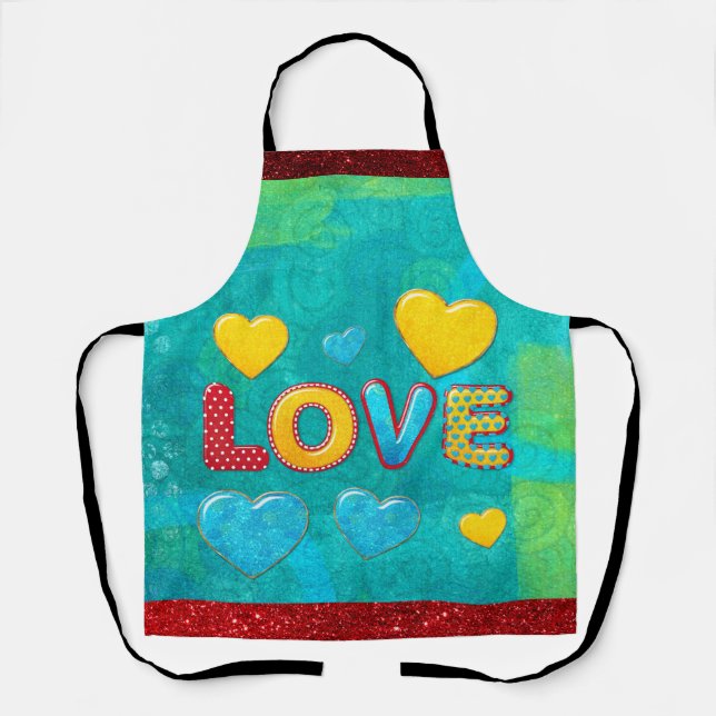 Valentine Fun 3D Mix and Match Apron (Front)