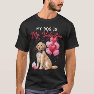 Valentine Funny Dog Owner Heart Bylloon Labrador R T-Shirt