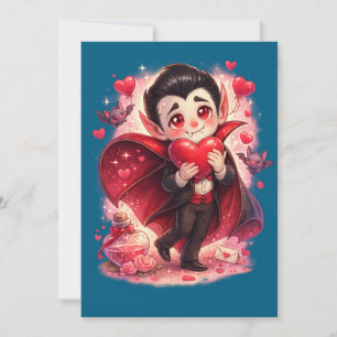 Valentine Funny Dracula Holiday Card