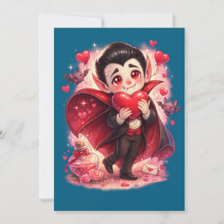 Valentine Funny Dracula Holiday Card