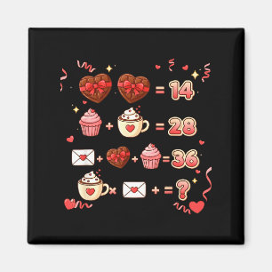 Valentine Funny Math Equation 6 7 Six Seven Meme T Magnet