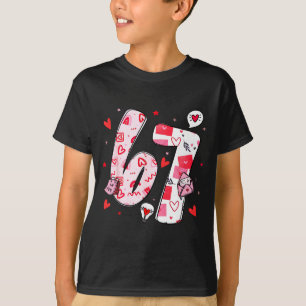 Valentine Funny Six Seven 6 7 Meme Men Women Kids T-Shirt