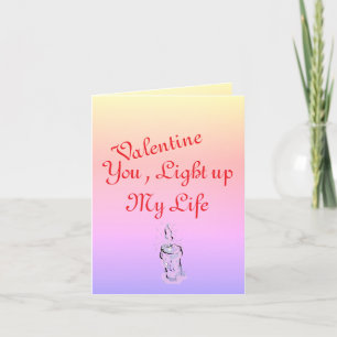 Valentine G card : You Light Up My Life