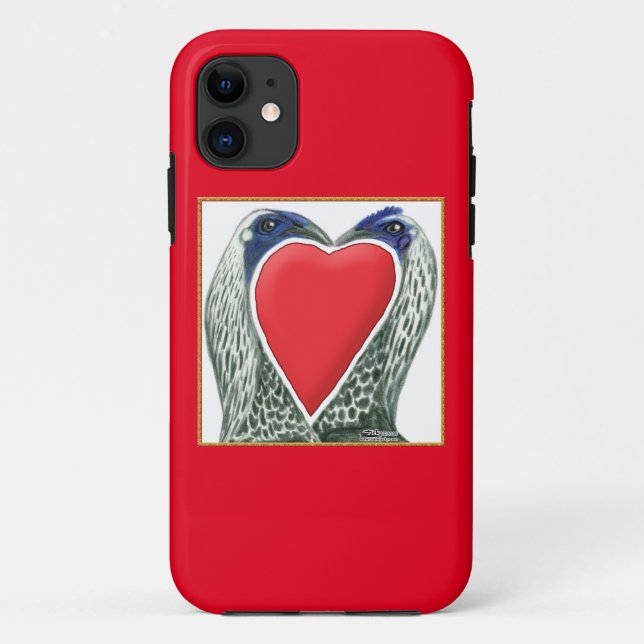 Valentine Game Chickens Case-Mate iPhone Case (Back)