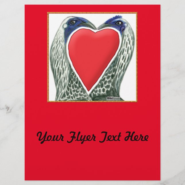 Valentine Game Chickens Flyer (Front)