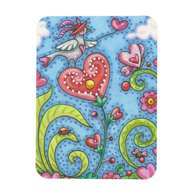 VALENTINE GARDEN WHIMSICAL MAGNET *Customise (Vertical)