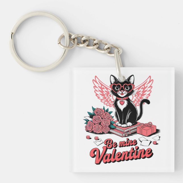 Valentine Gift | Be Mine Valentine Key Ring (Front)