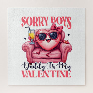 Valentine Gift Daddy Is My Valentine Jigsaw Puzzle