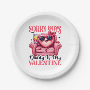 Valentine Gift Daddy Is My Valentine Paper Plate