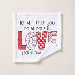 Valentine Gift God Says You Are Valentine Love Wash Cloth