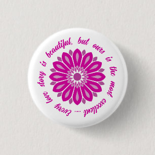 VALENTINE GIFT HUSBAND WIFE GIRLFRIEND BOYFRIEND  3 CM ROUND BADGE