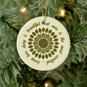 VALENTINE GIFT HUSBAND WIFE GIRLFRIEND BOYFRIEND CERAMIC TREE DECORATION