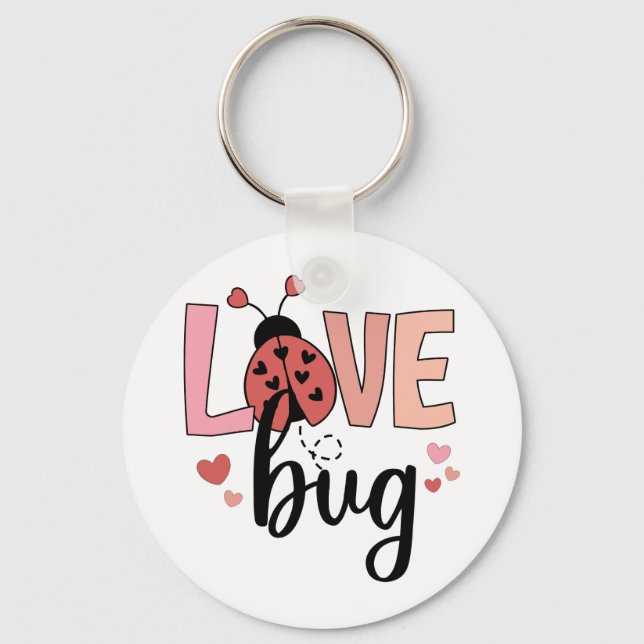 Valentine Gift | Love Bug Key Ring (Front)