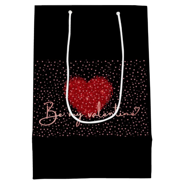 Valentine Gift Wrap Medium Gift Bag (Back)