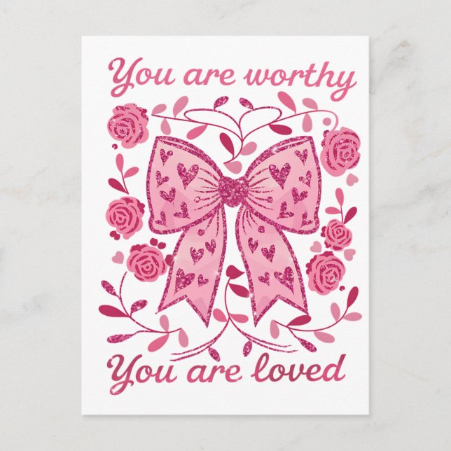Valentine Gift | You Are Loved Postcard (Front)
