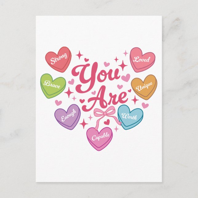 Valentine Gift | You Are My Love Postcard (Front)