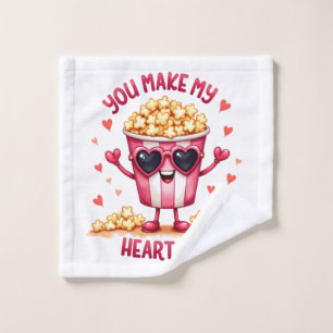 Valentine Gift   You Make My Heart Pop Wash Cloth