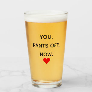 valentine gifts, valentines day funny pint glass
