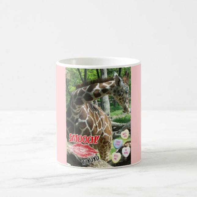 Valentine Giraffe Coffee Mug (Center)