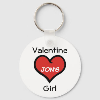 Valentine Girl - Customised Key Ring