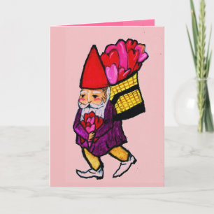 VALENTINE GNOME card